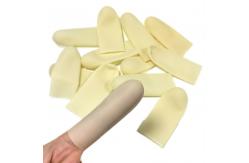China Agricultural Class A 100% Natural Latex Finger Cots Smooth Thickened Beige supplier