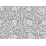 White Water Soluble Lace , Embroidered Guipure Venice Lace Fabric For Bridal Dress for sale