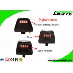 Digital Screen IP68 Hard Hat Led Lights 8000lux High Brightness Lightweight PC Body