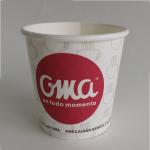 6oz Single Wall Paper Cup 0.18L Biodegradable Paper Cups For Cold Drinks Custom Label for sale
