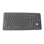 Medical Silicone Rubber Keyboard Rectangular Keys With 25mm Optical Trackball for sale