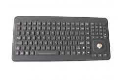 China Medical Silicone Rubber Keyboard Rectangular Keys With 25mm Optical Trackball supplier