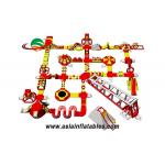 Customized Red Floating Inflatable Sea Park Inflatable Water Island