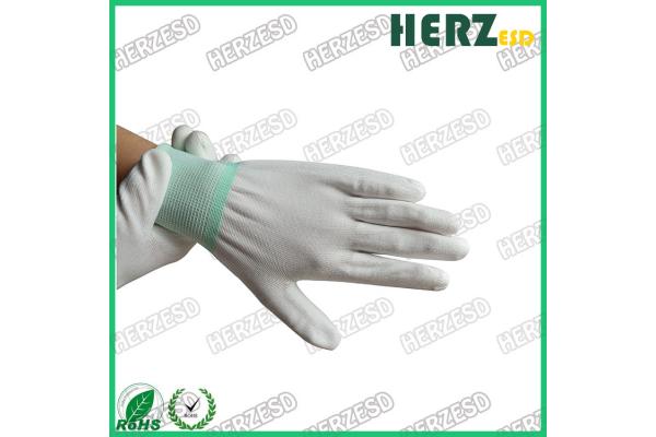 Anti Slip ESD Coated Glove ESD Hand Gloves Conductive Work Line Safety