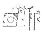 CNMM DNMM TNMM Lathe Tool Inserts PCD Turning Inserts High Drilling Efficiency