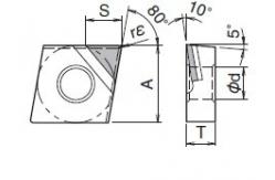 China CNMM DNMM TNMM Lathe Tool Inserts PCD Turning Inserts High Drilling Efficiency supplier