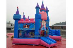 China Park Inflatable Bouncer Slide / Princess Inflatable Bounce House With Slide Moonwalk supplier