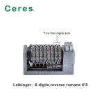 Backward 8 Digits Leibinger Numbering Machine Parts 3/16'' Gothic