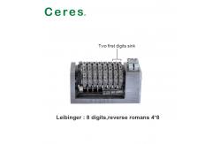 China Backward 8 Digits Leibinger Numbering Machine Parts 3/16'' Gothic supplier
