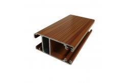 China Sliding Windows Building Materials 6063 T5 Wood Finish Aluminium Profiles supplier