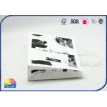 210gsm White Kraft Paper Gift Bag CMYK Print Customized With Handle
