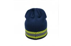 China Custom Logo Polyester Knit Beanie Hats For Casual Occasions 58CM Circumference supplier