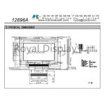 128*96dots FSTN Graphic LCD Display Monochrome COG LCD Monitor for sale