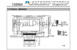China 128*96dots FSTN Graphic LCD Display Monochrome COG LCD Monitor supplier