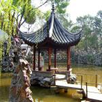Handmade Outdoor Wooden Pergola 3.2m Chinese Pavilion Hexagon Wood Gazebo for sale