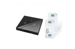 China Fire Resistant ABS Homekit Smart Switch AC Powered Two On Off Switches supplier