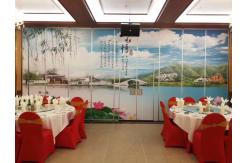 China Flexible System Aluminium Frame MDF Sliding Partition Walls For Exhibition Hall supplier