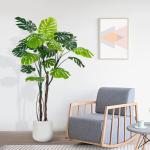 130/160/200/240cm Sizes Realistic PE Foliage artificial monstera plant for Indoor Tropical Decor for sale