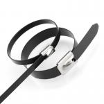 Bunding Wires Self-locking Black Spray-Coated Metal Cable Ties PVC Stainless Steel Cable Ties for sale
