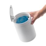 1.5L Stainless Steel Desktop Mini Trash Bin With Press Open Lid Room Space Selection for sale