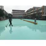Silicon Pu Sport Court Flooring Multi Purpose Antifade Outdoor Sports Surfaces for sale