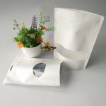 Stand Up Pouches Paper Box Packaging Food Grade With Clear Rectangular / Oval Window