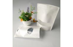 China Stand Up Pouches Paper Box Packaging Food Grade With Clear Rectangular / Oval Window supplier