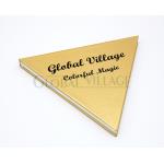 Empty Triangle Eyeshadow Palette C2S Paper Customized Color For Makeup for sale