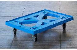 China Impact - Resistance Large Plastic Moving Trolley Loading Capacity 225kg supplier