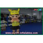 Cute Decoration Inflatable Characters 3m Girl Lively Big Size Oxford Cloth for sale