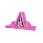 Micro Suede 6 Piece Foam Play Couch Set Toddler To Teen Playroom Sofas
