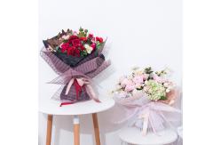 China Florist Wrapping Packing Polyester Stripe Deco Mesh Roll 70-80gsm supplier