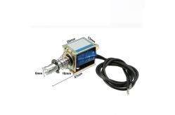 China DC 12V 0.3N 8mm Stroke Open Frame Solenoid Electromagnet supplier