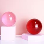 clear transparency colored acrylic ball contact juggling ball
