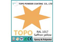 China RAL 1017 Epoxy Polyester Powder Coating Hammer Texture ROHS Standard supplier