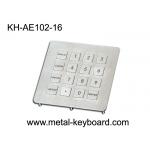 Anti - Vandal Stainless Steel 16 Keys Number Keypads for Info - Kiosk for sale