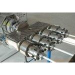 Plastic extrusion machine PP Twin Plastic Pipe Extrusion Line Single Screw for sale