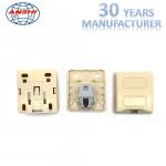 Tool Free Surface Mounting Telephone Box RJ11 6P2C IDC Gel-Filled Telephone Wall Jack for sale