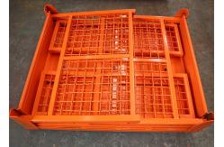 China Woven Wire Mesh Pallet Cage 50x50 1.5T Four Sided supplier