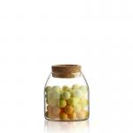 Transparent Borosilicate Food Storage Airtight Glass Jar