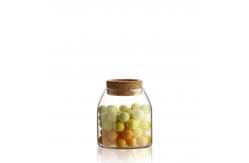 China Transparent Borosilicate Food Storage Airtight Glass Jar supplier