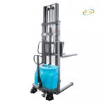 1000kg Semi Electric Pallet Stacker with 1.6m Lift Height and Lead-Acid Battery 12V 110Ah for sale