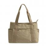 Canvas Zipper Tote Bag With 1 Compartment Wipe Clean Care Instructions for sale