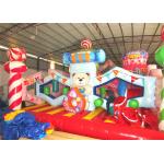 Digital painting inflatable candy house fun city big inflatable Christmas candy themed amusement park for sale