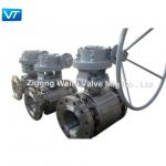 Gear Box DN 200 Metal Seal Ball Valve Spray Welding Tungsten Carbide for sale