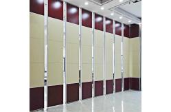 China Sliding Folding Movable Wall Partition With Ceiling Wheels Laminated supplier