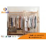 Wooden Hanging Garment Floor Rack Stable With Strong Bearing Strength for sale