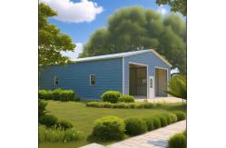 China Contemporary Steel Structure Warehouse Commercial Steel Building Workshop Garage supplier