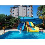 Aqua Park Swimming Pool Design Amusement Water Spiral Fiberglass Slide for sale