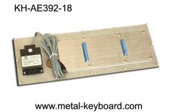 China Mine Machine Industrial Kiosk Metallic Keyboard for with Integrated Trackball supplier